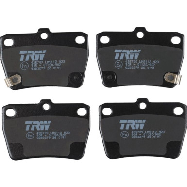 TRW Bremsbelagsatz, Scheibenbremse COTEC GDB3279