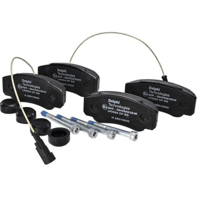 Delphi | Bremsbelagsatz, Scheibenbremse | LP2054