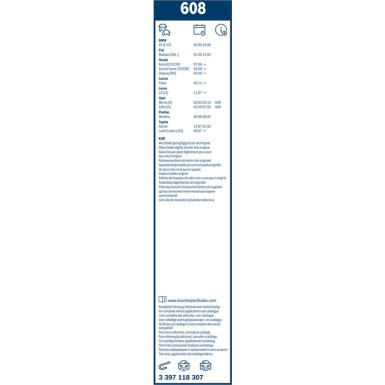 BOSCH 540 Scheibenwischer Twin 3 397 118 307