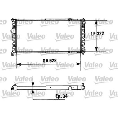 Valeo | Kühler, Motorkühlung | 730945