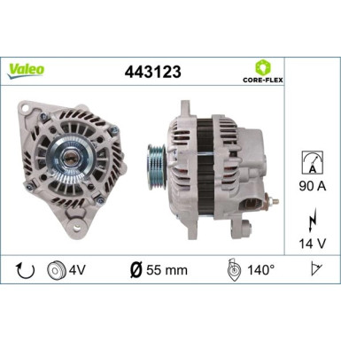 443123 Generator VALEO CORE-FLEX