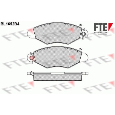 FTE | Bremsbelagsatz, Scheibenbremse | 9010270