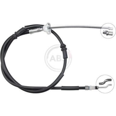 2 x A.B.S. Seilzug, Feststellbremse | K13872 2 x A.B.S. Seilzug, Feststellbremse | K13872