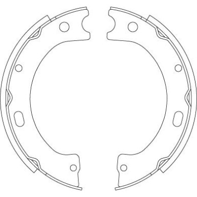 TRW | Bremsbackensatz, Feststellbremse | GS8805