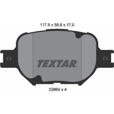 2386401 Bremsbelagsatz, Scheibenbremse