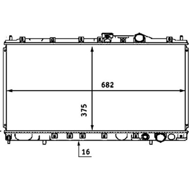 Mahle | Kühler, Motorkühlung | CR 537 000S