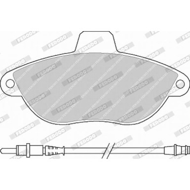 Ferodo | Bremsbelagsatz, Scheibenbremse | FVR1002