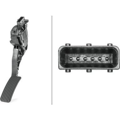 Hella | Sensor, Fahrpedalstellung | 6PV 009 765-721