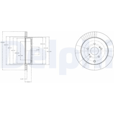 Delphi | Bremsscheibe | BG4329