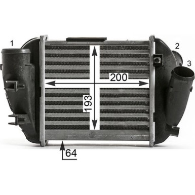 Mahle | Ladeluftkühler | CI 430 000P
