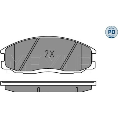 Meyle Bremsbelagsatz, Scheibenbremse MEYLE-PD: Advanced performance and design 025 235 6916/PD