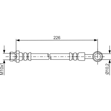 BOSCH | Bremsschlauch | 1 987 481 743