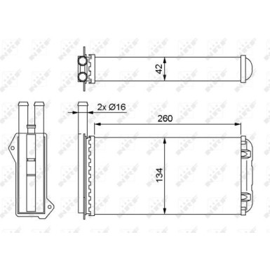 52220 Wärmetauscher, Innenraumheizung 52220 Wärmetauscher, Innenraumheizung