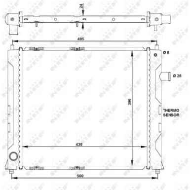 2 x NRF Kühler, Motorkühlung | 50128