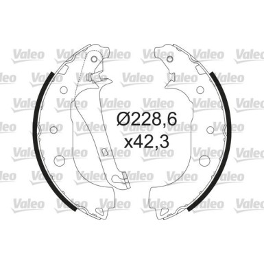 Valeo | Bremsbackensatz | 564207