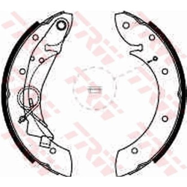 GS8635 Bremsbackensatz