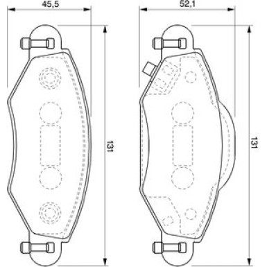 0 986 424 788 Bremsbelagsatz, Scheibenbremse