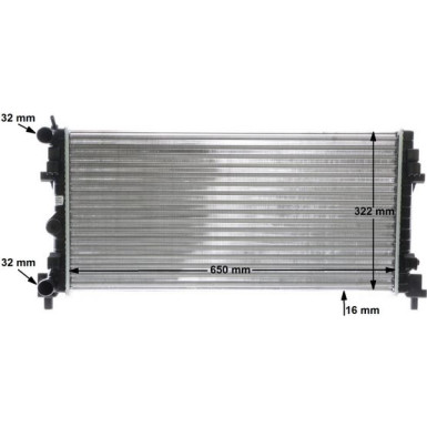 Mahle | Kühler, Motorkühlung | CR 2081 000S