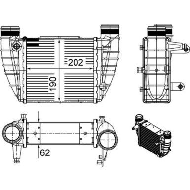 Mahle | Ladeluftkühler | CI 486 000S