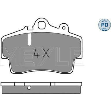 025 219 3716/PD Bremsbelagsatz, Scheibenbremse MEYLE-PD: Advanced performance and design.