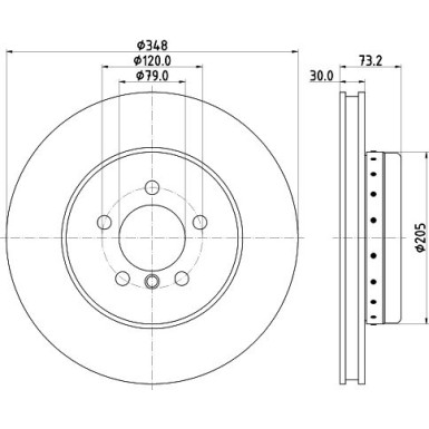 Hella Pagid | Bremsscheibe | 8DD 355 120-751