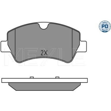 025 256 0418/PD Bremsbelagsatz, Scheibenbremse MEYLE-PD: Advanced performance and design.