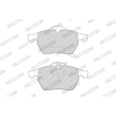Ferodo | Bremsbelagsatz, Scheibenbremse | FDB1535