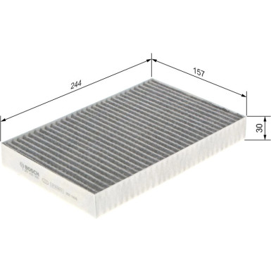 BOSCH 1 987 435 569 Innenraumfilter FILTER+pro BOSCH 1 987 435 569 Innenraumfilter FILTER+pro