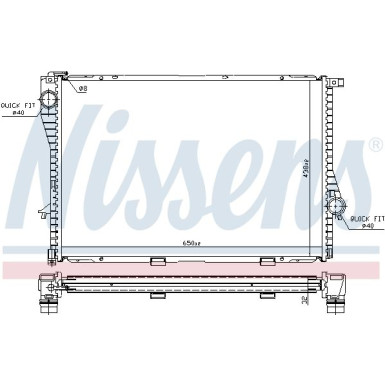 Nissens | Kühler, Motorkühlung | 60648A