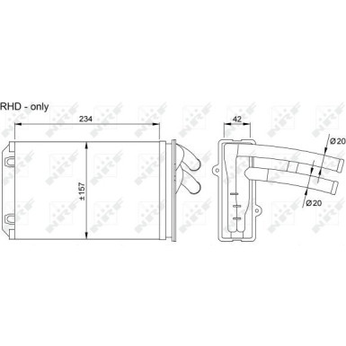 58035 Wärmetauscher, Innenraumheizung