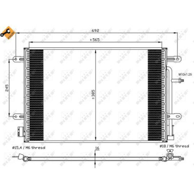 35560 Kondensator, Klimaanlage EASY FIT