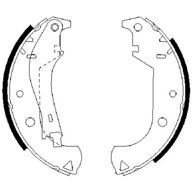 0 986 487 626 Bremsbackensatz