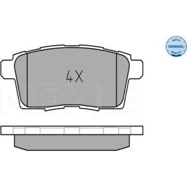 Meyle Bremsbelagsatz, Scheibenbremse MEYLE-ORIGINAL: True to OE 025 245 4517