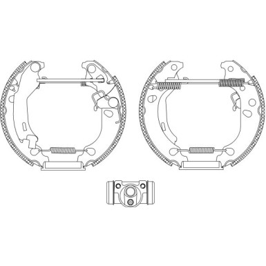 Hella | Bremsbackensatz | 8DB 355 004-891