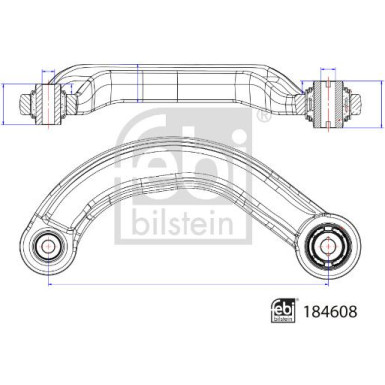 FEBI BILSTEIN 184608 Querlenker, Lenker, Radaufhängung