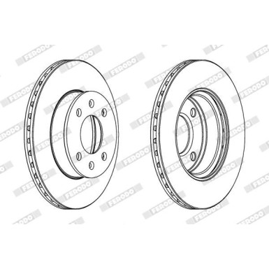 Ferodo | Bremsscheibe | DDF1268C