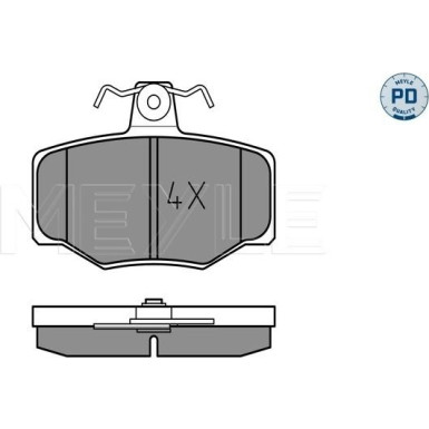 025 215 4515/PD Bremsbelagsatz, Scheibenbremse MEYLE-PD: Advanced performance and design.