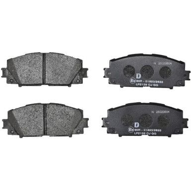 Delphi | Bremsbelagsatz, Scheibenbremse | LP2135