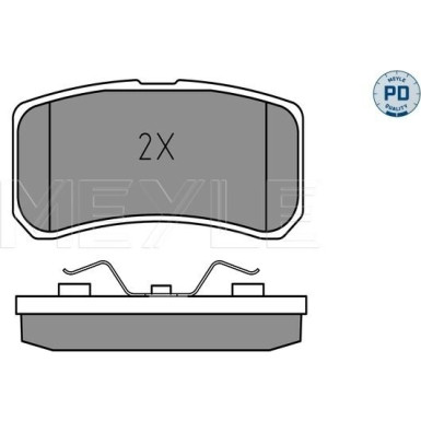 Meyle Bremsbelagsatz, Scheibenbremse MEYLE-PD: Advanced performance and design 025 235 8216/PD