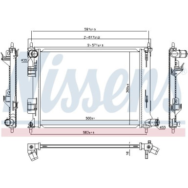 666213 Kühler, Motorkühlung ** FIRST FIT ** 666213 Kühler, Motorkühlung ** FIRST FIT **