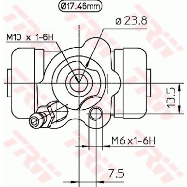 TRW | Radbremszylinder | BWC249