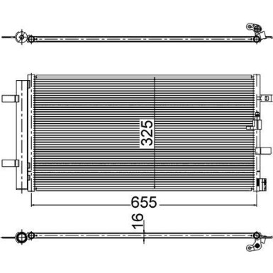 AC 2 000S Kondensator, Klimaanlage BEHR AC 2 000S Kondensator, Klimaanlage BEHR