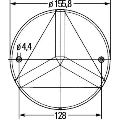 Hella | Rückstrahler | 8RA 343 220-017