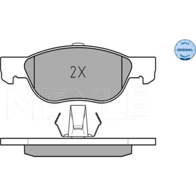 025 219 2818 Bremsbelagsatz, Scheibenbremse MEYLE-ORIGINAL: True to OE.