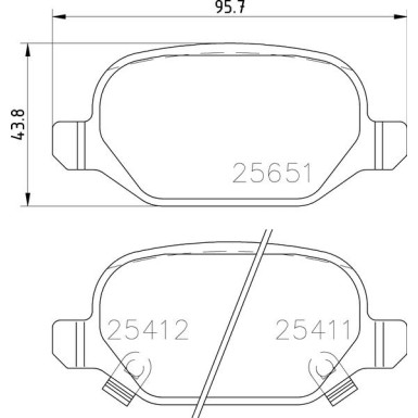 Brembo Bremsbelagsatz, Scheibenbremse PRIME LINE P 23 151