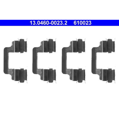 13.0460-0023.2 Zubehörsatz, Scheibenbremsbelag
