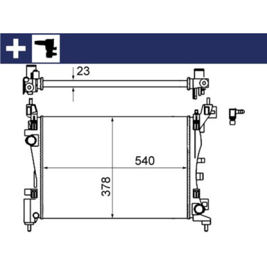 Mahle | Kühler, Motorkühlung | CR 1121 000S