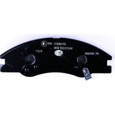Hella | Bremsbelagsatz, Scheibenbremse | 8DB 355 012-041