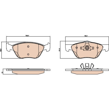 GDB2067 Bremsbelagsatz, Scheibenbremse