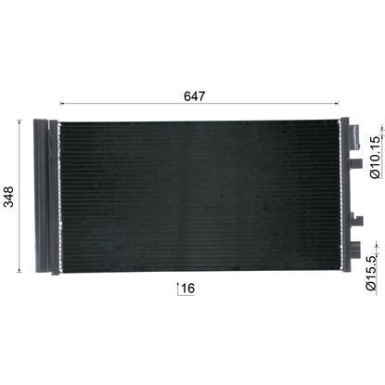AC 993 000S Kondensator, Klimaanlage BEHR AC 993 000S Kondensator, Klimaanlage BEHR